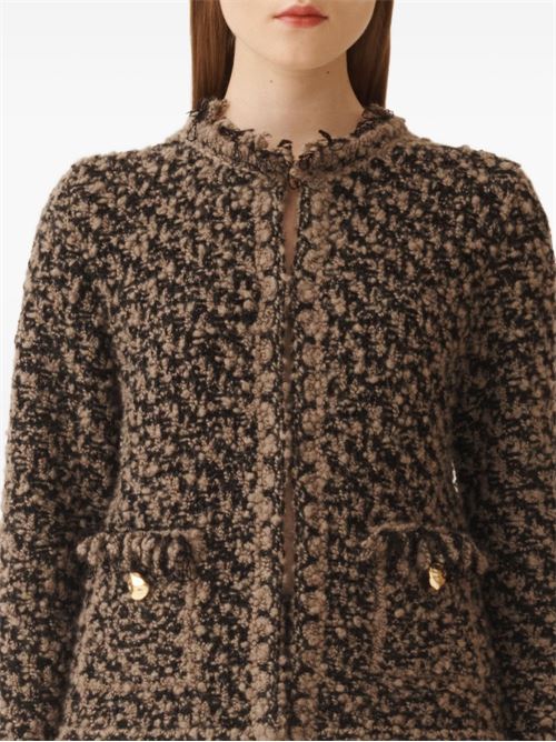 Giacca donna con frange in tweed Fabiana Filippi | GCD225F122L629VR2